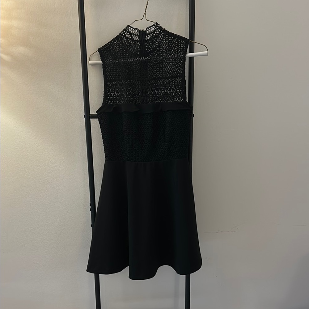 Aqua Black Sleeveless Dress